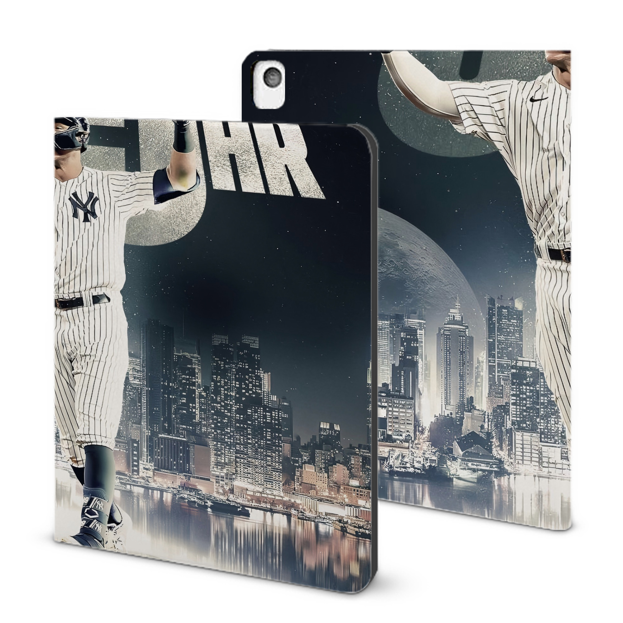 Aaron Judge 55 Home Runs IPad Book-Style Case With Pencil Slot – Slim PU & TPU Cover – Full Protection, Precise Fit, Water & Scratch Resistant